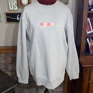 NEW YORK OR NOWHERE grey sweatshirt NWT 3X